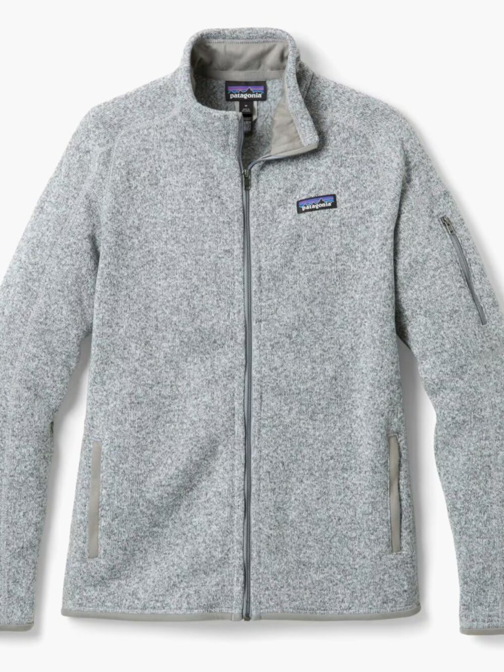 Patagonia Better Sweater Full Zip Jacket Women’s in Grey Birch White Size Medium
